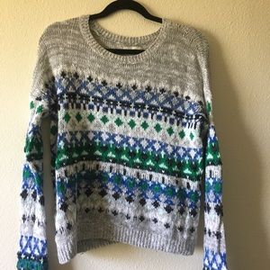 Cozy Patterned Knit Sweater